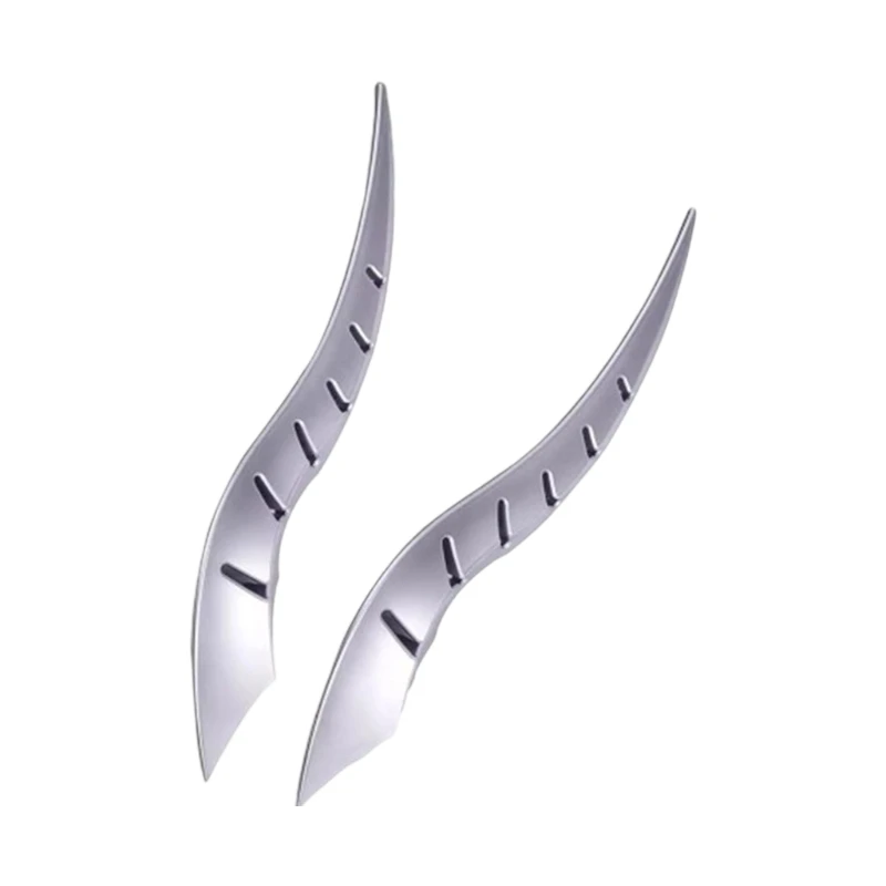 G7NA On Automotive Roof Dragon Horns Embellishment Weather Resistant Plastic Safe Rounded Corners For Daily Driving 2pcs