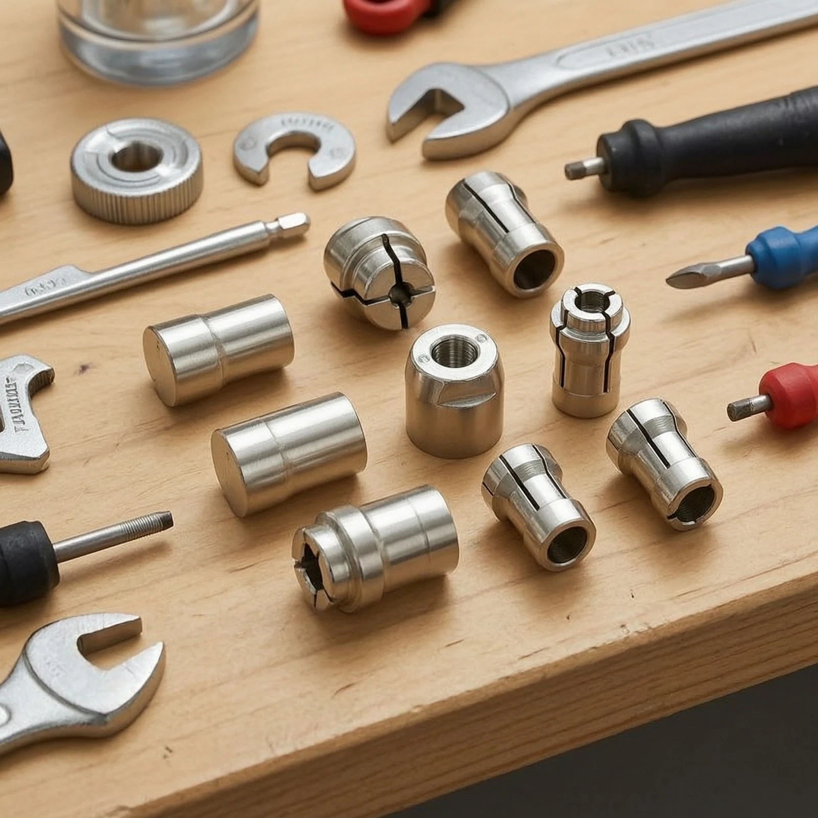 Angle Grinder Adapter Kit Threaded Angle Grinder to Rotary Tool Adapter Hardware Stable Secure for Diyers, Polishing, Grinding