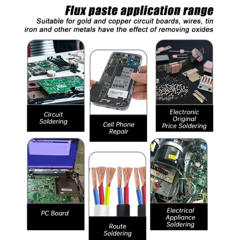 Soldering paste rosin flux lead-free easy to soldering soldering iron repair Iron sheet stainless steel sheet nickel solder wire