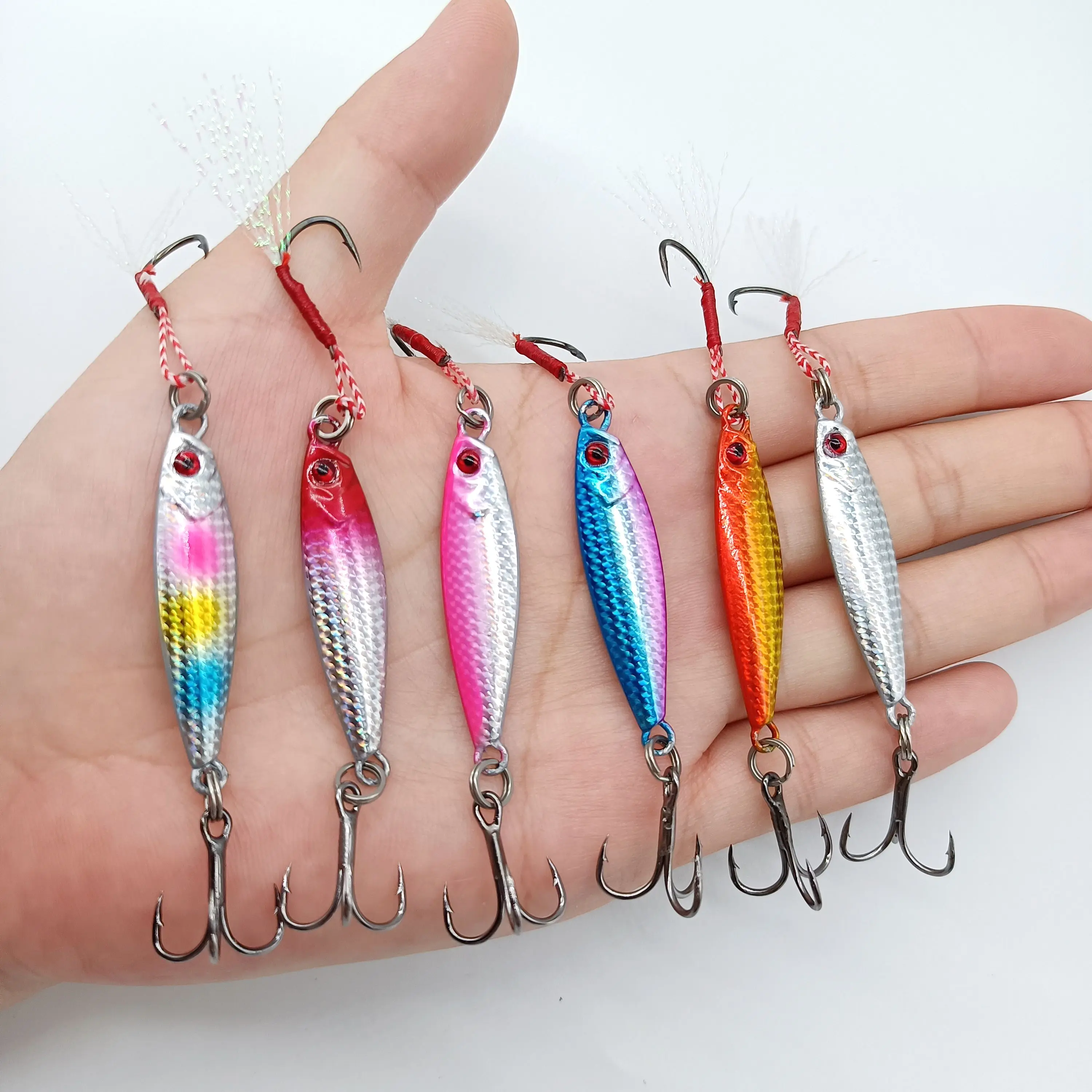 DUODUOYU 1PCS Metal Cast Jig Spoon Fishing Lure 7g/10g/15g/20g Jigging Fish Sea Bass Artificial Bait Fishing Tackle