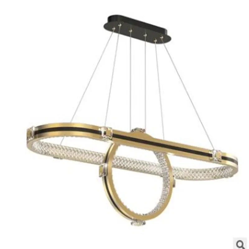 

Modern crystal chandelier Kitchen Restaurant Bar simple wind design personalized oval ceiling Chandelier
