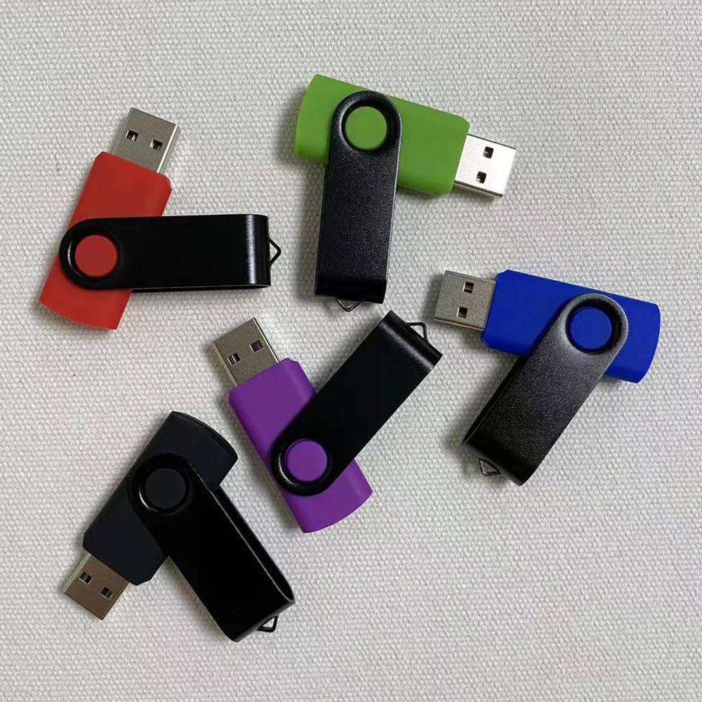 5 Pack Colorful USB 2.0 Memory Flash Pen drive Custom LOGO