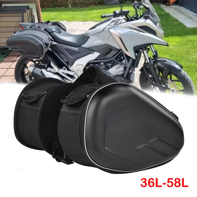 

Pair Moto Saddle Bags Side Storage Luggage Helmet Bag Fork Tool Pouch For Aprilia Motor Universal Motorcycles