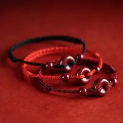 Bracelet Safety Buckle Red String Bracelet New Woven Red Rope Safety Buckle Bracelet Casual Safe and Healthy Hand Rope