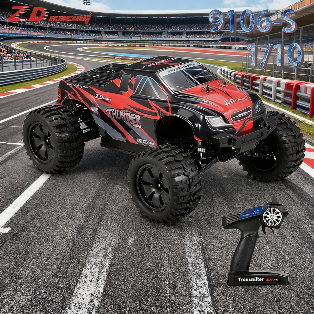 

ZD Racing 9106-S 1/10 Бесщеточный Bigfoot 2,4G 4WD 1/10 Бесщеточный электрический Monster Truck 70 км/ч RTR RC Автомобиль с дистанционным расстоянием
