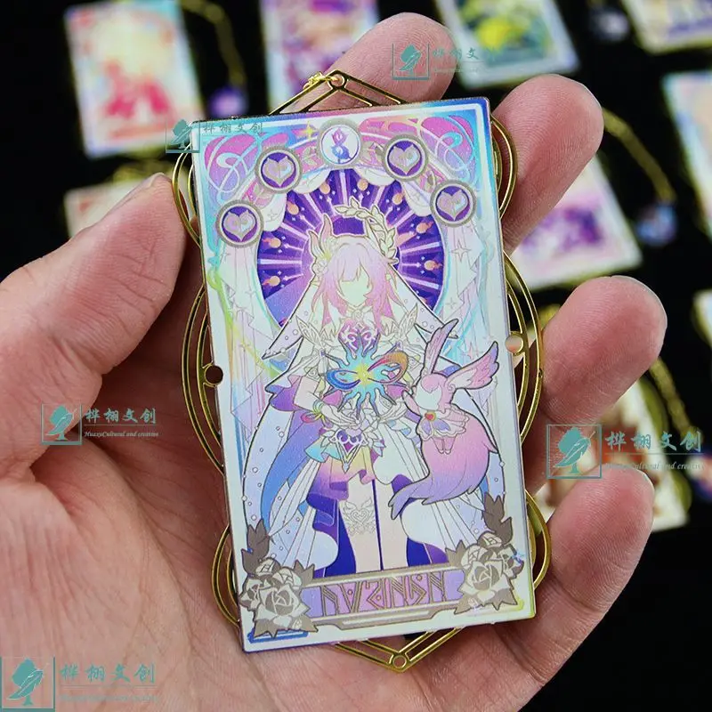 Image of Chrysos Heir Metall-Lesezeichen Honkai: Star Rail Eidolon Messing Hohlraum-Lesezeichen für Lehrertagsgeschenk Schüler-Leseanhänger