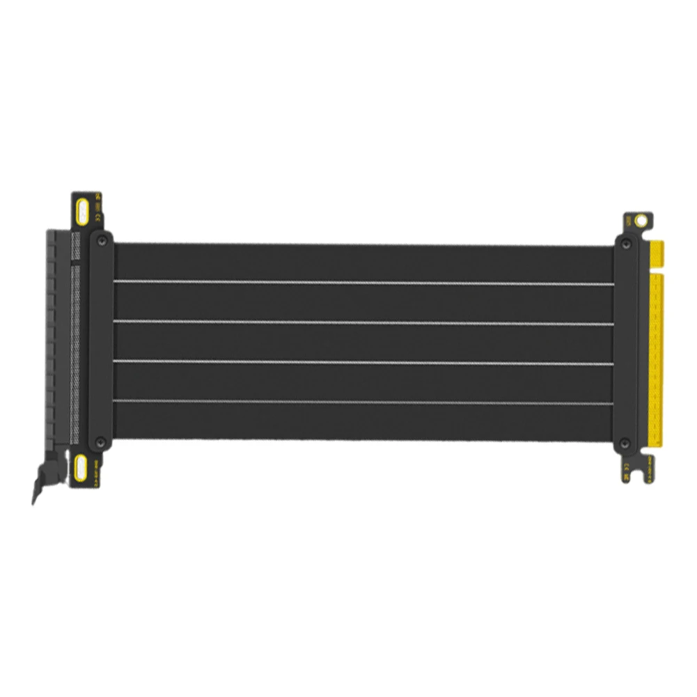 

PCI-E 4.0 Riser Cable PCI Express Gen 4 GPU Extension Cord Extension Port 180 Degree Adapter Graphics Card Extension Cable