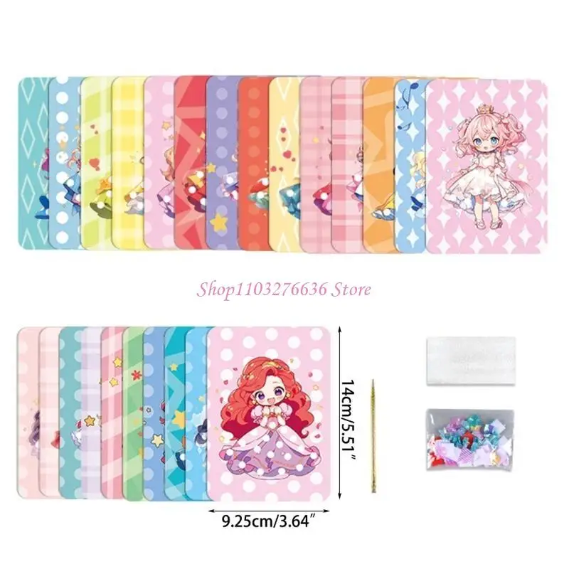 R6FD Meisjes Prinses Verkleden Porren Porren Boek Kinderen Veranderen Kleding Speelgoed