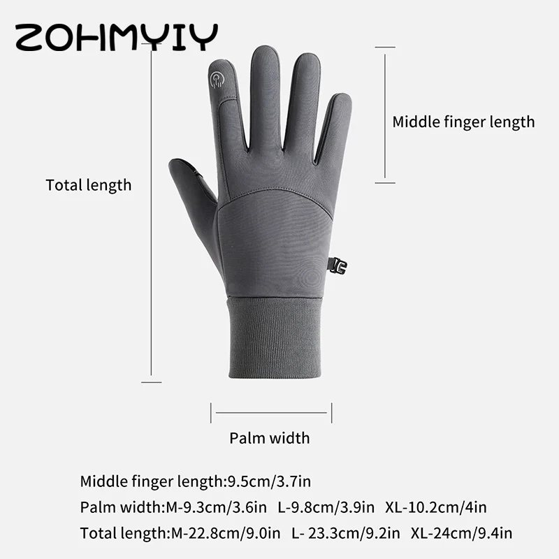 Gants imperméables à écran tactile pour hommes, gants d'entraînement coordonnants, adaptés au cyclisme, au fitness, à la randonnée, à l'entraînement en plein air, à l'hiver