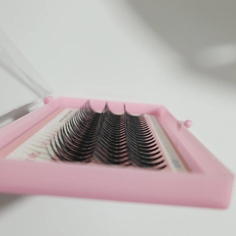 10 Cajas de Pestañas Postizas de Visón Falso 20D 0.07mm Rizo C 8-14mm Mezcla Natural Extensiones de Pestañas, 60 Racimos/Caja Individual 4