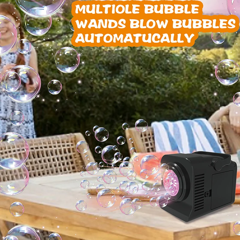 Bubble machine children's handheld bubble machine outdoor wedding props games holiday gifts without  bubble water batteries