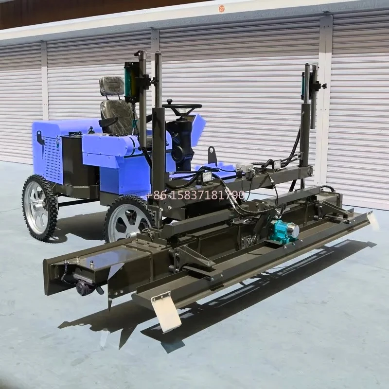 China Laser Leveling Machine Customized Concrete Laser Screed Machine Laser Leveling Machine with Steering Wheel Easy Operation
