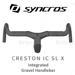 SYNCROS Full Internal Cable Routing Road Handlebar Mount Applied Di2 CRESTON IC SL X Gravel Cockpit with Adapter and Spacers