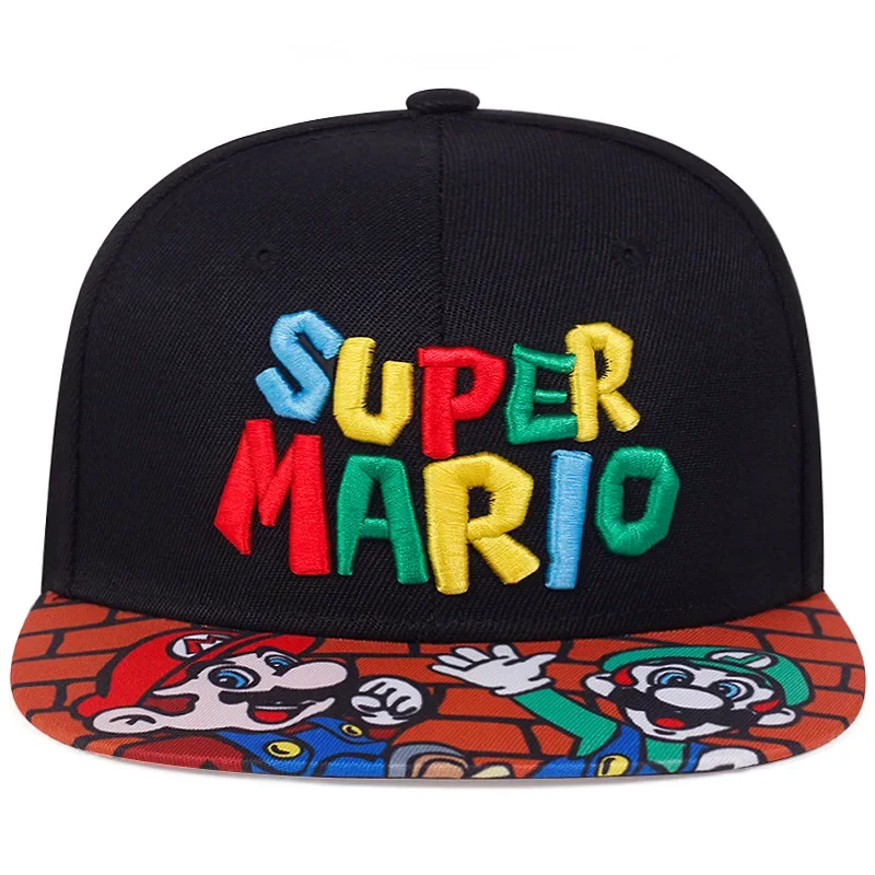 Mario Bros Embroidery Cap Boy Girl Baseball Hat Summer Sunhat Parent-child Cartoon Anime Outdoor Sport Shade Caps Birthday Gifts