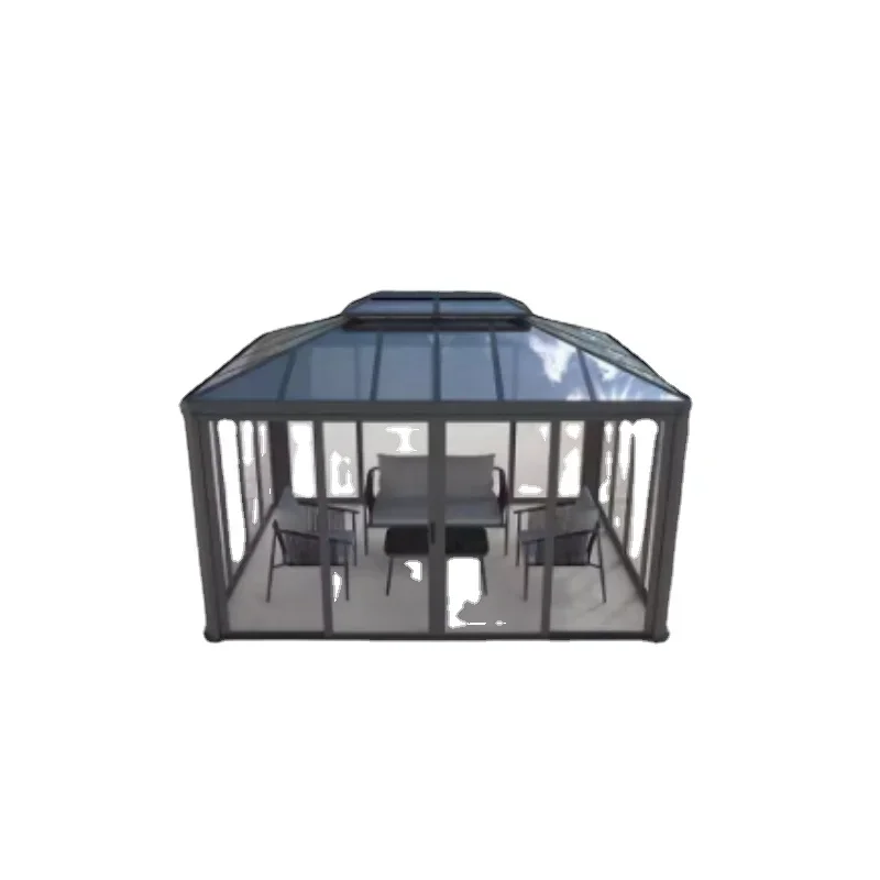 Sunshine room, outdoor simple assembly, transparent house, courtyard habitable pavilion, aluminum alloy splicing house