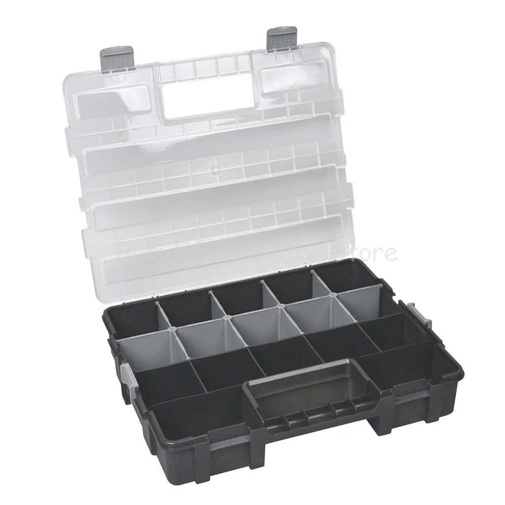 ABS Plastic Portable Parts Box Multi-grid Tool box Screw Organizer Hardware Tool box organizer box Household Suitcase For Tools