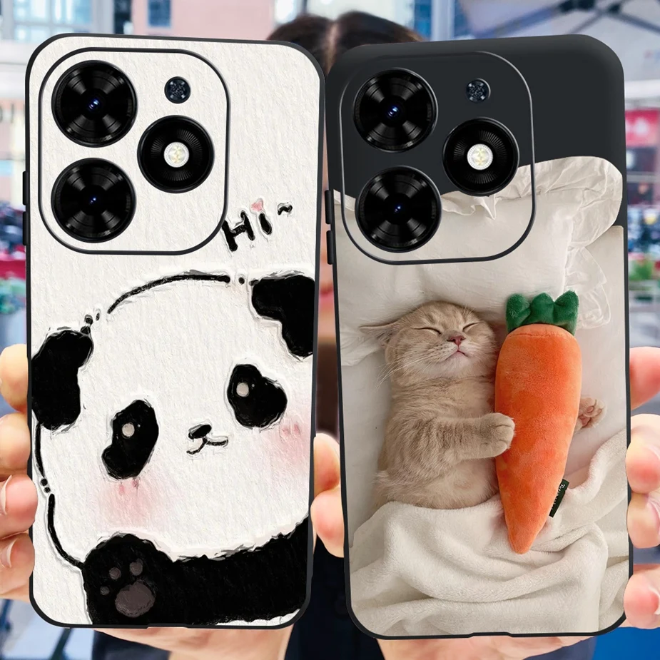 For Tecno Spark Go 2024 Case BG6 Luxury Astronaut Cartoon Painted Cover 6.6\'\' Soft Silicone Cases For Tecno Spark Go 2024 Fundas