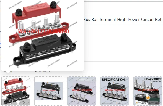 Yacht RV Marine M8 High Current Bus Bar Terminal High Power Circuit Retrofit Power Distribution Conductor Barrier
