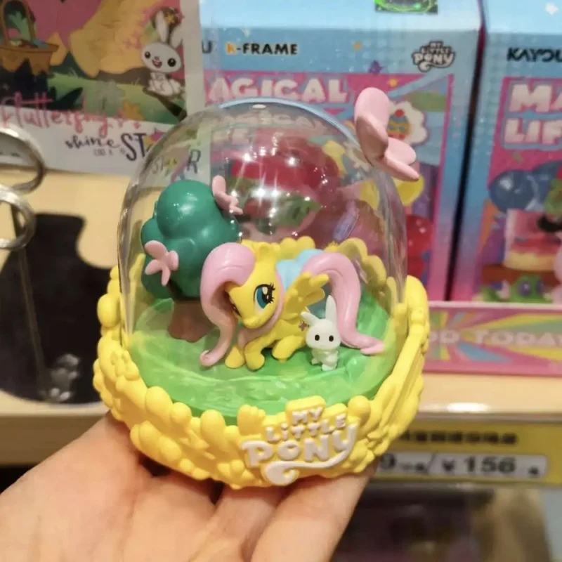 

Kayou Original My Little Pony Mini Scene Vol.1 Magic Home Pinkie Pie Радуга Dash Украшение Слепая коробка Раритет Игрушки Подарки