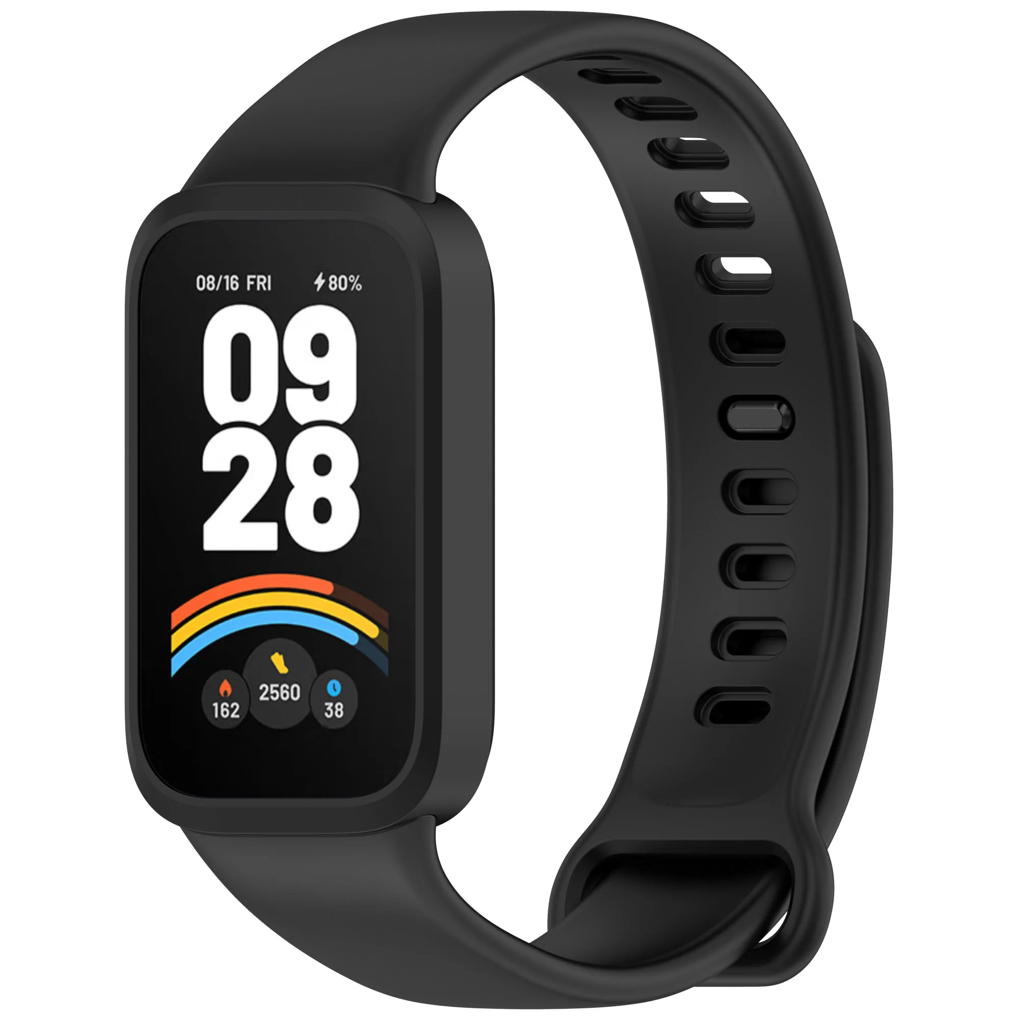 Case+Strap for Xiaomi mi band 9 active accessories sprot Silicone bracelet correa+Protective Bumper shell Cover for Redmi band 3