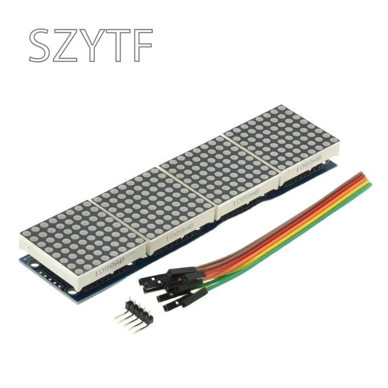 1 / 2 / 4 / 8-bit MAX7219 60×60 Dot Matrix Module Microcontroller LED Display Module For DIY KIT With Cable