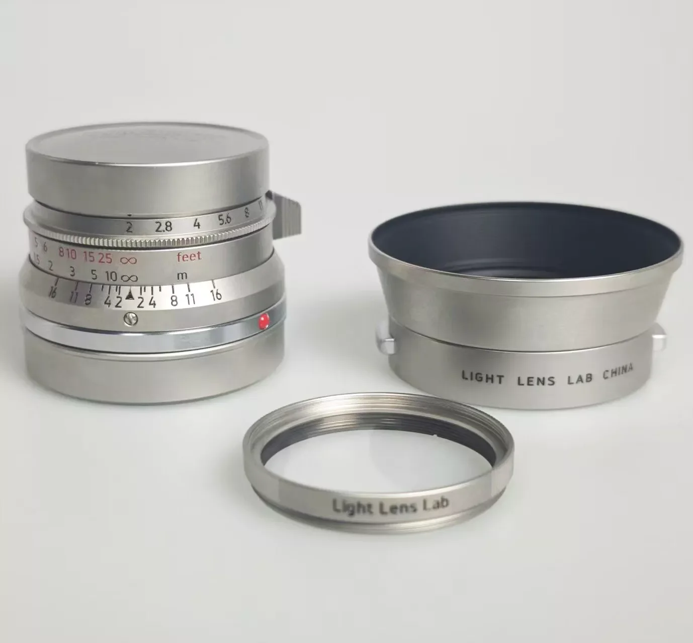 

Light Lens Lab 35mm F2 Lens 8 Eight Element Stainless Steel for Sumicron For Leica M10 M11 M M3 M6 M240 M4 Lens m