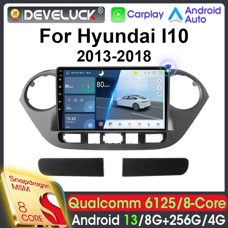 

Android 13 Car Radio 2 Din Qualcomm SM6125 For Hyundai Grand I10 2013 - 2018 Stereo Multimedia Video Player GPS 4G Carplay Auto