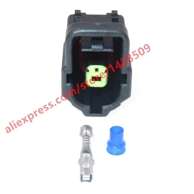 1 Set 1 Pin Electrical Auto Waterproof Connector 1.8 Series Dustproof Wire Female Plug With Terminal and Rubber Seals 184042-1