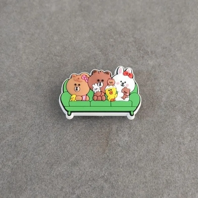 Neue kreative Schuhaccessoires mit Braunbär-Motiv, DIY-dekorative Cartoon-Schuhblumen-Accessoires mit hoher Ästhetik und modischem, personalisiertem Design. – Detail 3