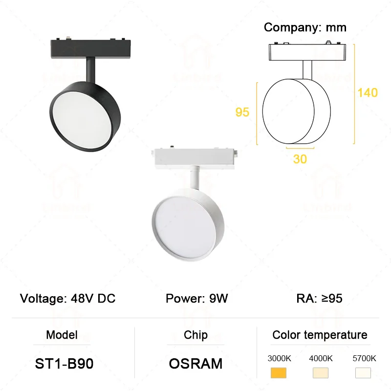 Nieuwe stijl magnetisch spoorlicht ST1 Ultradun 6 mm Zwart Wit Smart TUYA Zigbee-magneet Geen cel vereist Modern flexibel huis