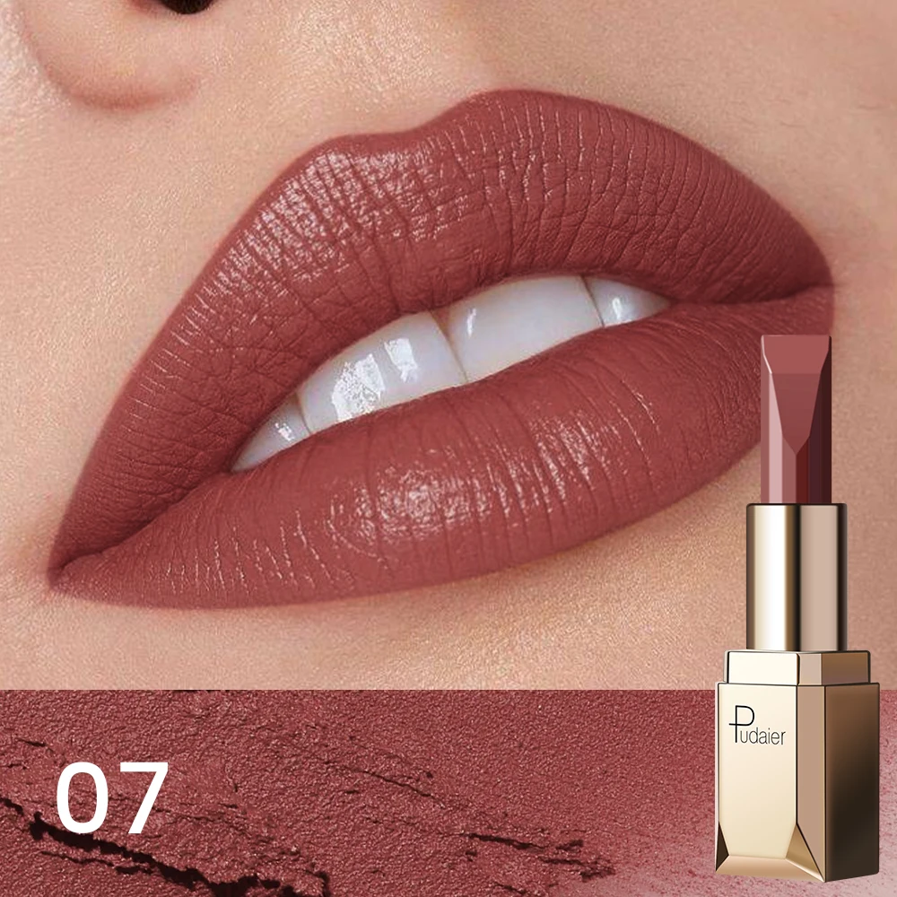 Luxury Matte Lipstick - Long-Lasting Pigment, Non-Sticky & No Transfer, Ideal Gift for Women, Must-Have for Holiday Makeup