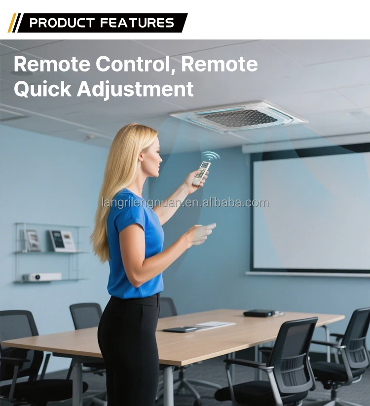 Fan Coil Unit with Built-In Air Purification for Healthier Environments 8-Way Cassette Water-Cooled