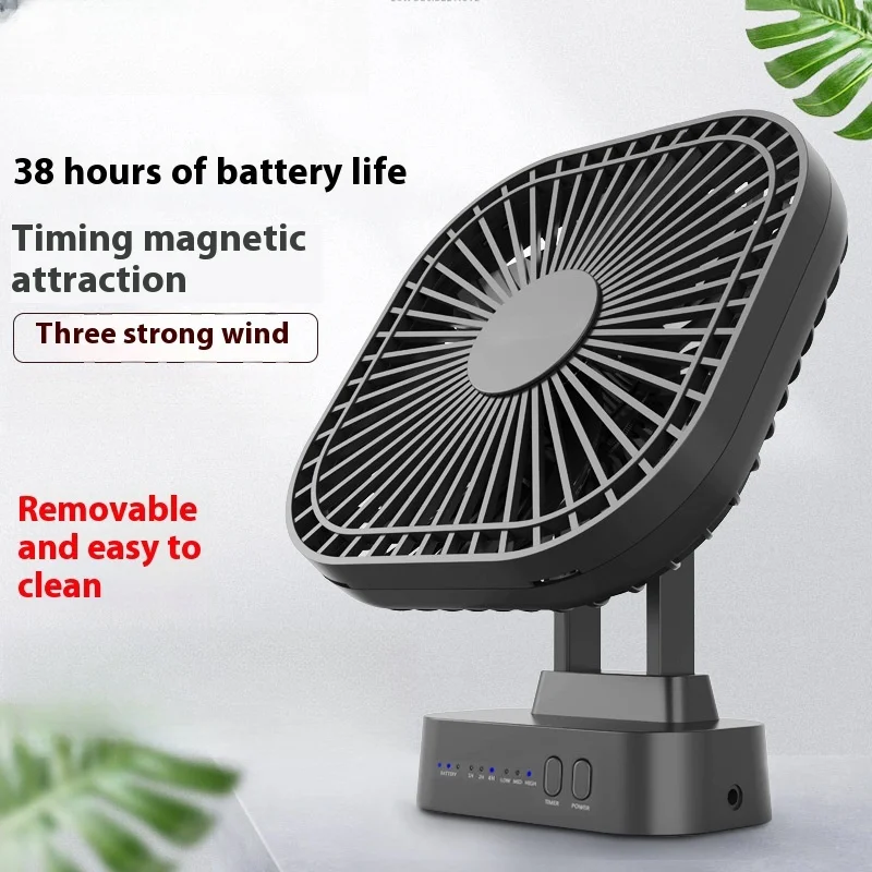 

Mini USB Fan Rechargeable Battery Fan with Timer Strong Wind 3 Speed 7 Fan Leaf Desktop Portable Quiet Office Camping Outdoor