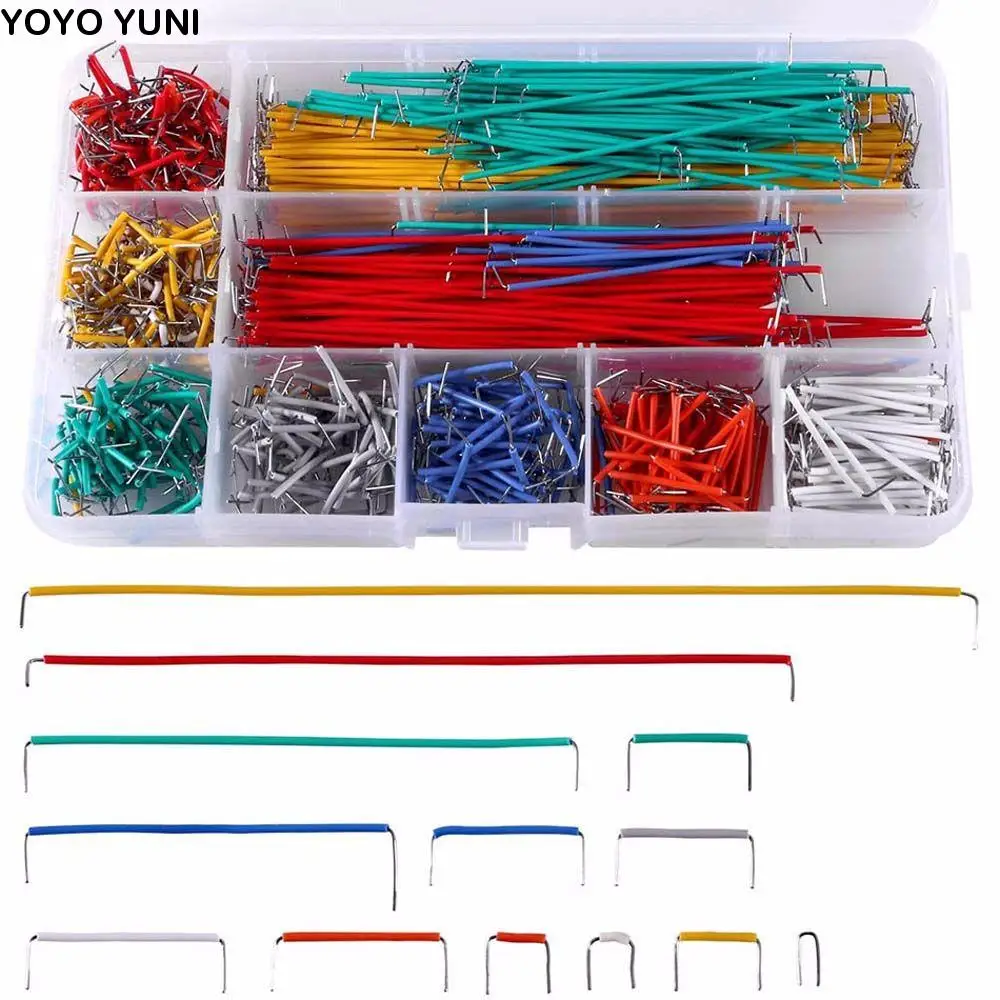 

Wire for DIY Shield 14 Lengths Preformed Assorted Jumper Wire Kit Breadboard Jumper Wire Electrical Supplies Electrical Wires