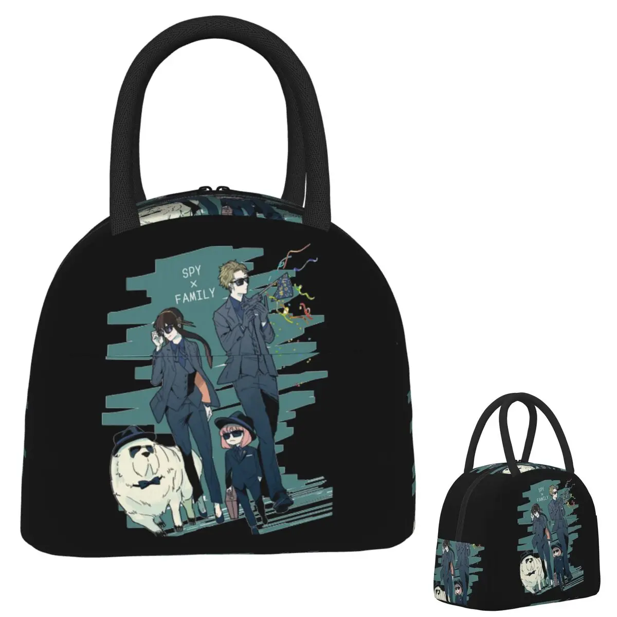 

Spy X Family - Anya - Yor - Loid Forger Сумки для обеда Изолированная коробка для бенто Водонепроницаемая сумка для обеда Герметичные сумки для пикника Сумка-холодильник