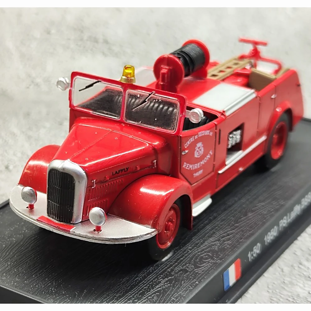 France 1/50 Scale PS LAFFLY BSS C3 Alloy Fire Truck Model Collection Ornaments Die-cast Metal Fire Rescue Car Toy Gift