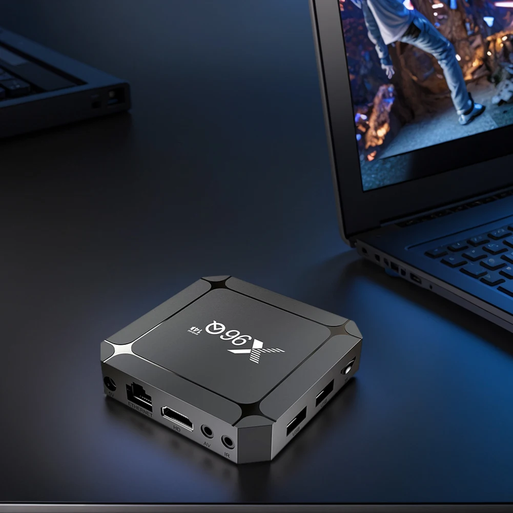 X96Q Android 14 TV Box RK3518 رباعي النواة Cortex-A53 شرائح صندوق التلفزيون الذكي ثنائي النطاق 2.4G/5.8 جيجا هرتز WiFi6 Set Top Box Android Box #1