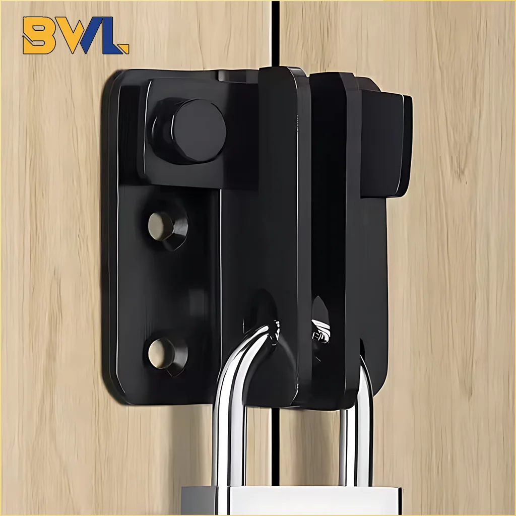 Stainless Steel Cabinet Lock Heavy Duty Drawer Latch Security Door Lock Child Proof Safety Latch for Wardrobe Furniture