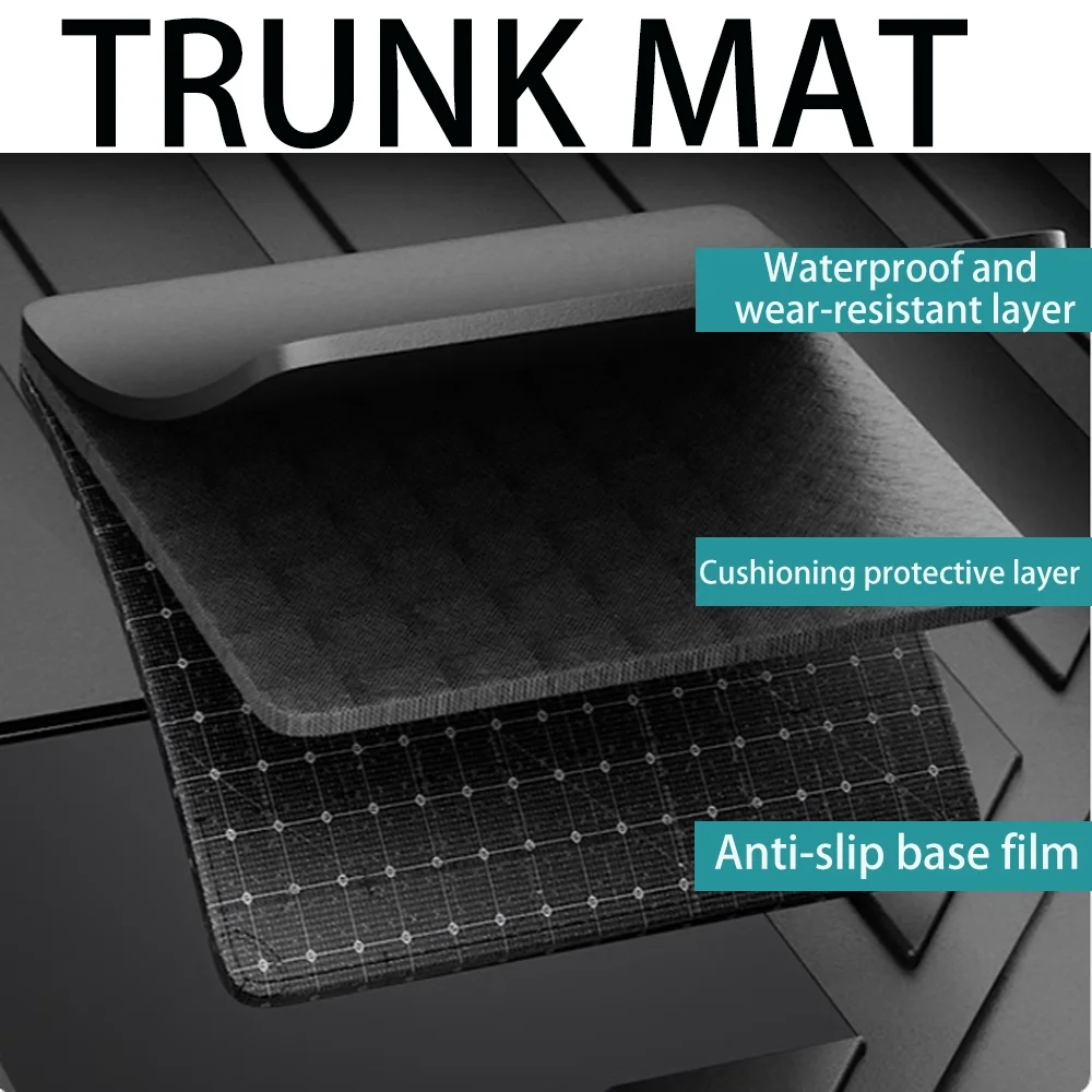 For Chery Arrizo 8 2022~2025 2023 2024 Car Waterproof TPE Trunk Mat Anti-Scratch、Tray、Carrying、Protect、Interior Accessories