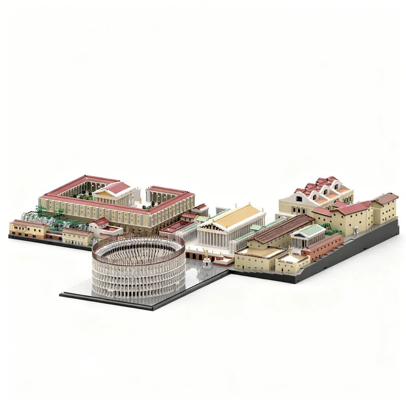 34777pcs MOC Architecture ROMA First Part Model Building Blocks Toys Architecture Christmas Gifts Birthday Assemble Creative DIY