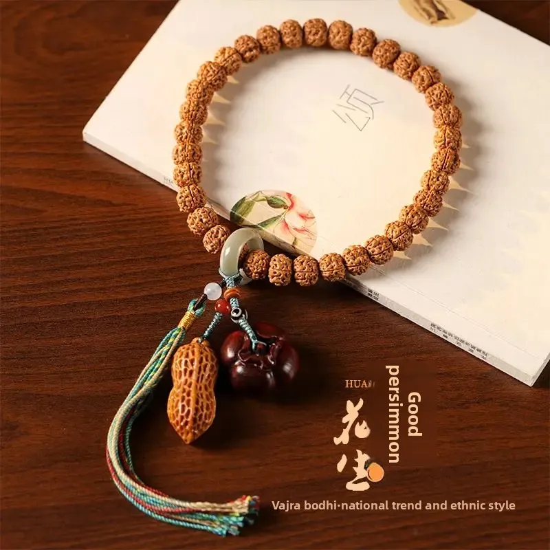 High Oil Density Burst Meat King Kong Bodhi Original Design Collection Hand-held Rosary Compilation Rope String Chanting Jewelry