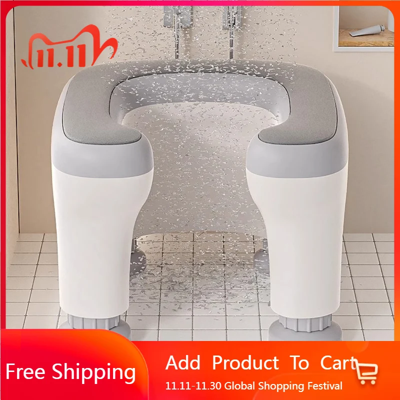

Squatty Potty Shower Bathroom Chair Plastic Portable Squat Stool Elderly Medical Designer Space Saving Cadeira Home Furniture