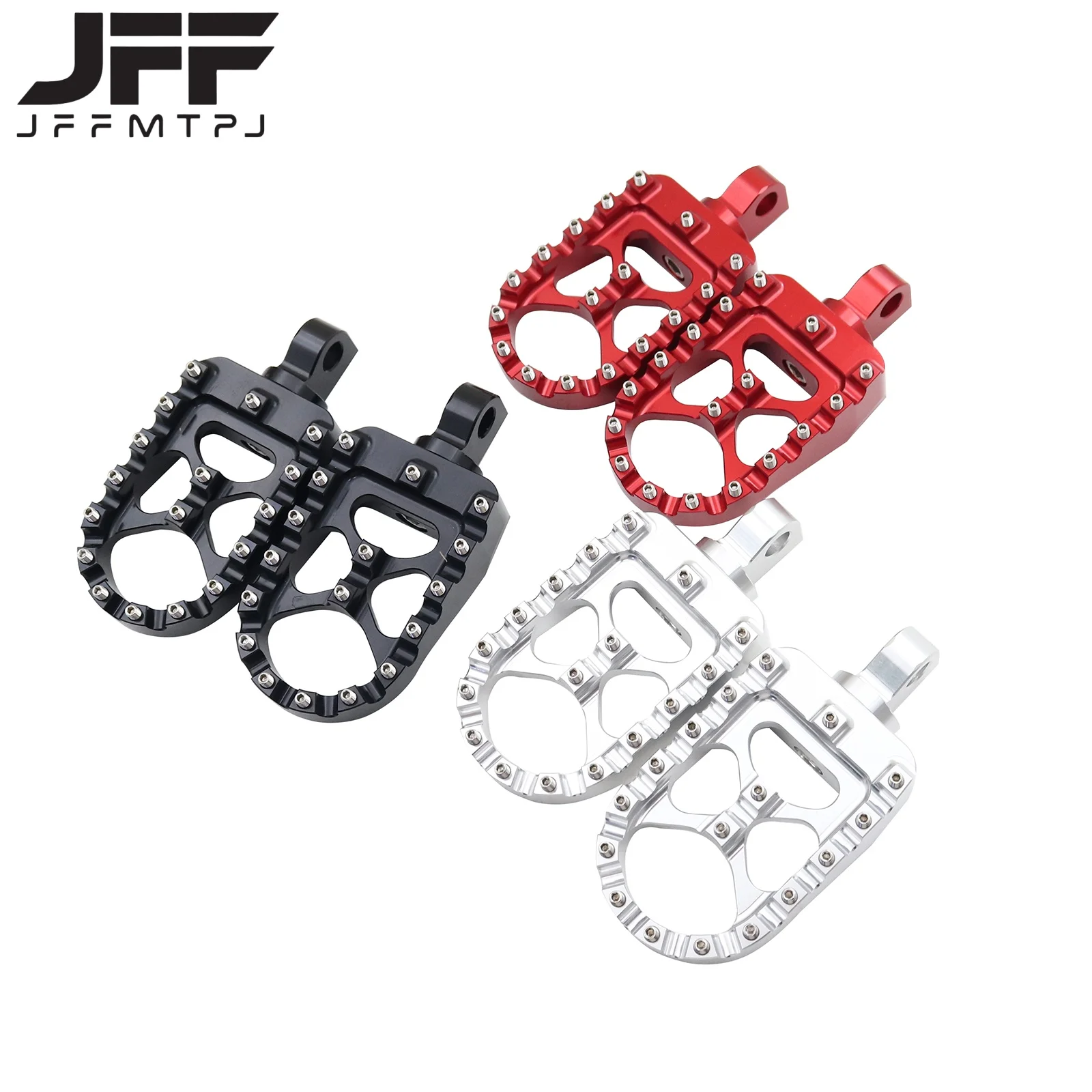 Motorcycle Foot Pegs MX Wide Fat Footrests Pedals W/Shifter Pegs For Harley Sportster XL 883 1200 Dyna Street Bob Bobber Custom view 5