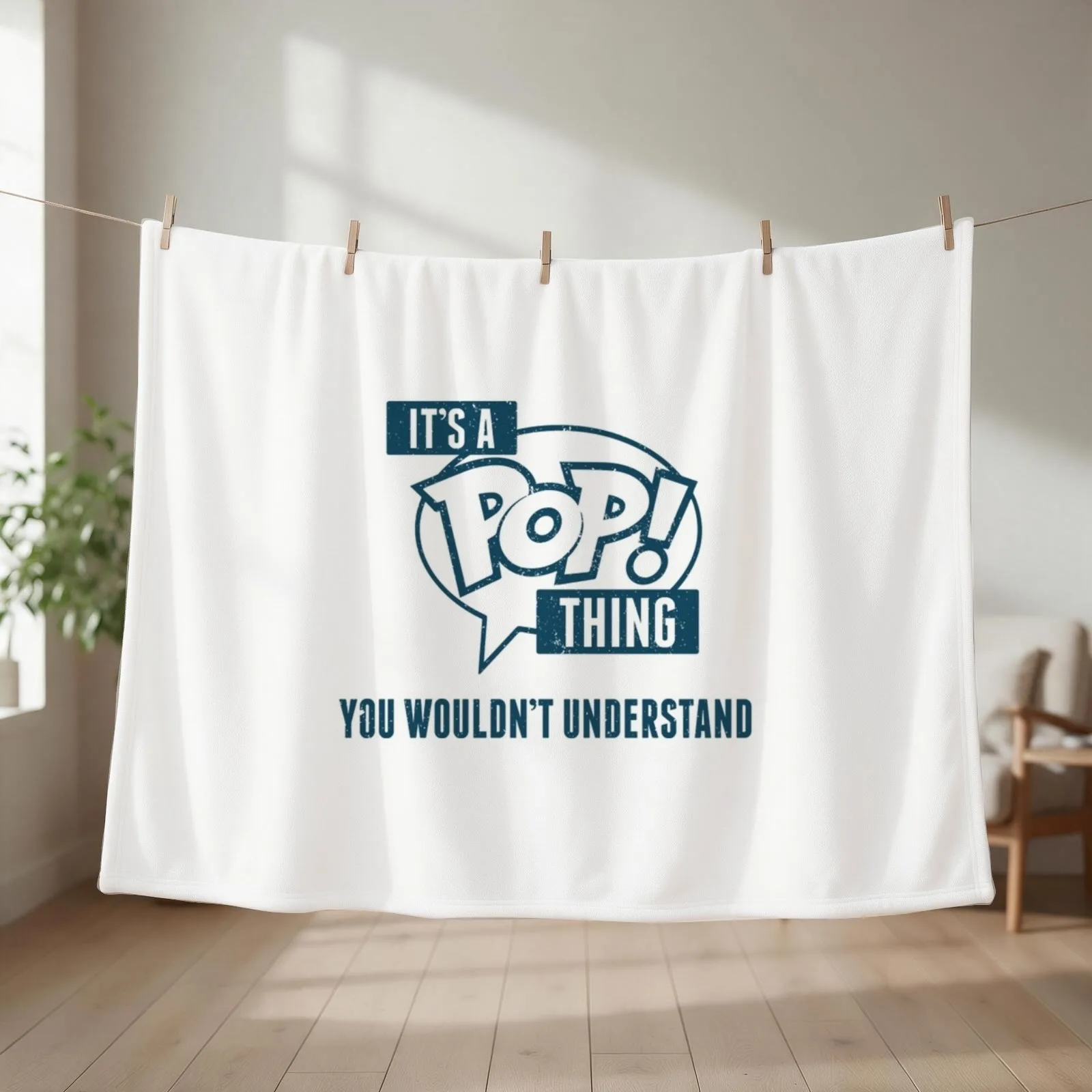 It's a Pop! Thing Throw Blanket couch cozy soft plush fuzzy picnic outdoor blanket