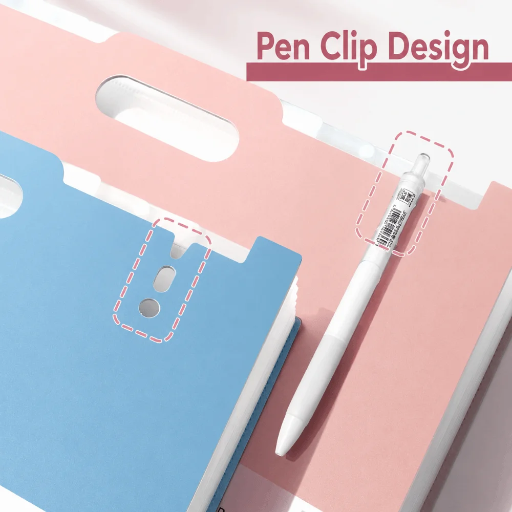 13 Pockets Expanding File Folder Vertical Handheld Accordion Document Organizer A4 Large Capacity Test Paper Storage Bag