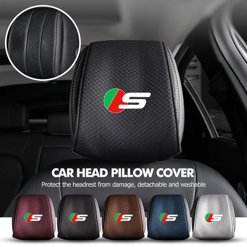

Universal Ice Silk Car Pillowcase Front Seat Headrest Dust Cover For Jaguar S-Type F-Type X-Type F-Pace I-Pace E-Pace XFR XKR