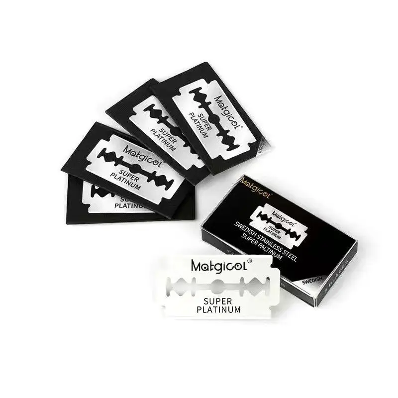 20/10 Count   Super platinum Coated double edge shaving razor blades for Folding Knife with Shaving & Hair Removal