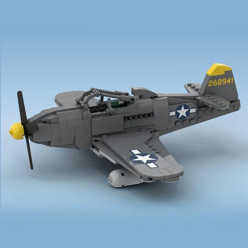 Tijolos técnicos moc modelo militar P-63 rei cobra bombardeiro blocos de construção modulares presentes brinquedos para crianças conjuntos diy montagem