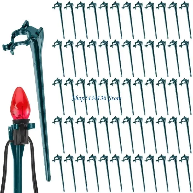 H7ED 60 Pcs Strong Polystyrene Light Posts for Outdoor Holiday Light Display in Yard