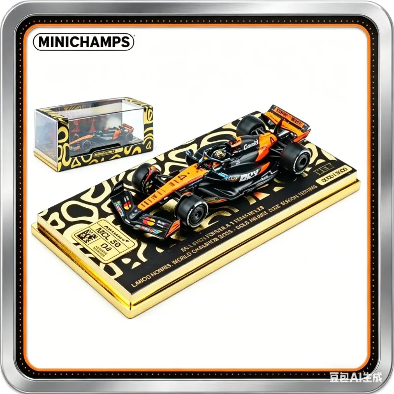 MINICHAMPS 2026HEC League Edition alloy material gold helmet car model realistic static display piece holiday gift